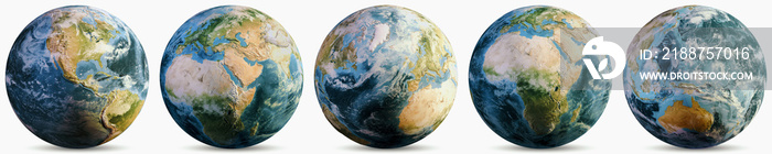 Planet Earth climate globe set