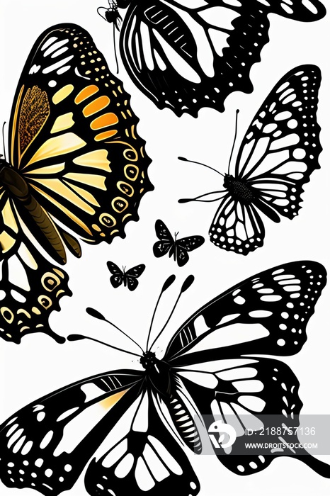 pattern with butterflies