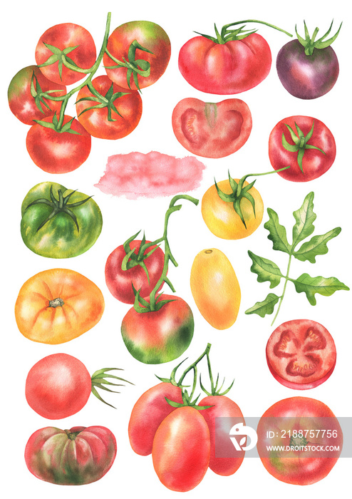 A set of tomatoes