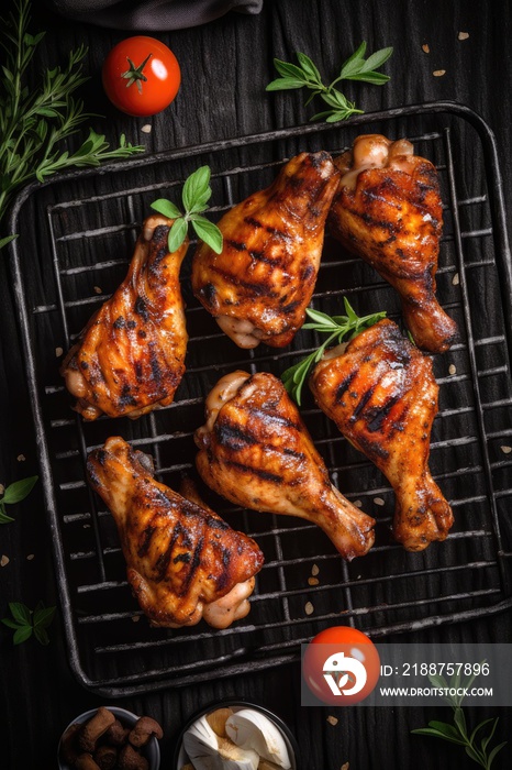 gourmet grilled chicken drumsticks