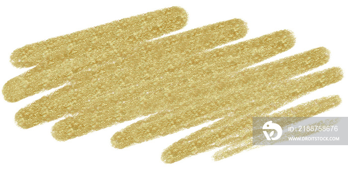 Abstract gold pait brush