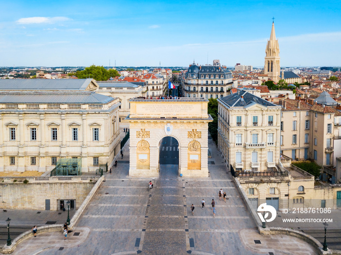 Triumphal Arch Arc Triomphe, Montpellier