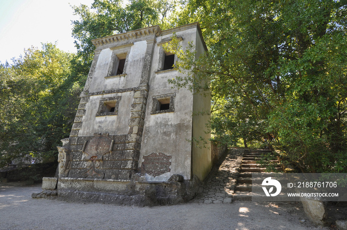 Leaning House at the Sacred Grove in Bomarzo