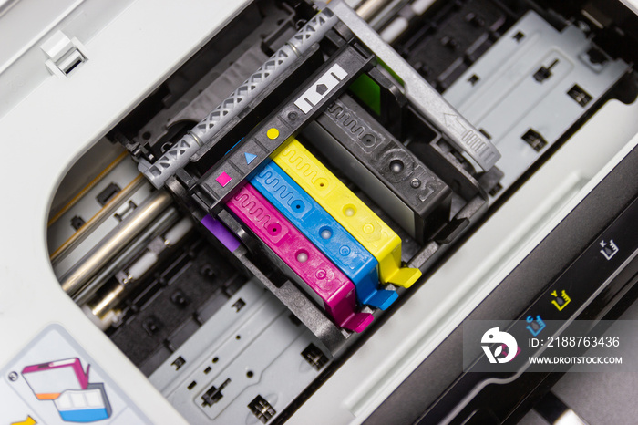 An ink cartridge or inkjet cartridge is a component of an inkjet printer that contains the ink four color