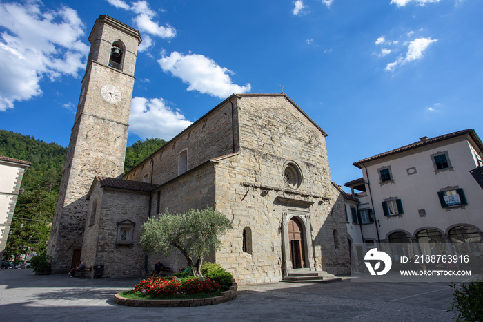 bagno di romagna medieval historic center italy