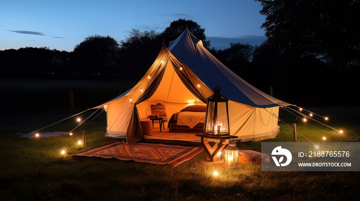 glamping. luxury glamorous camping. glamping in the beautiful countryside