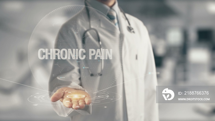 Doctor holding in hand Chronic Pain