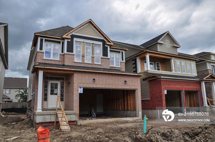 Detached house under construction