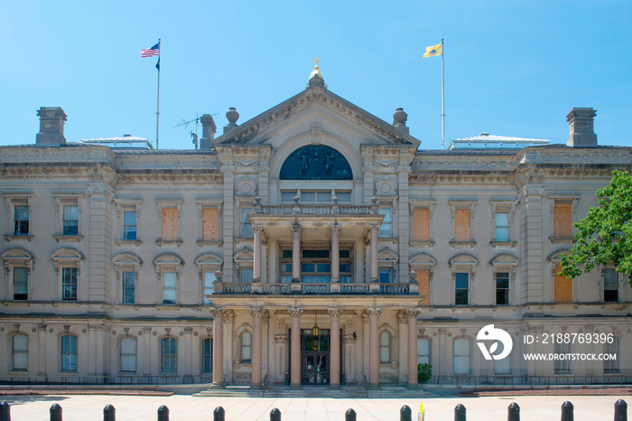 New Jersey State House, Trenton, New Jersey, USA. New Jersey State House is American Renaissance style built in 1792. It is the third-oldest state house in continuous legislative use in United States.