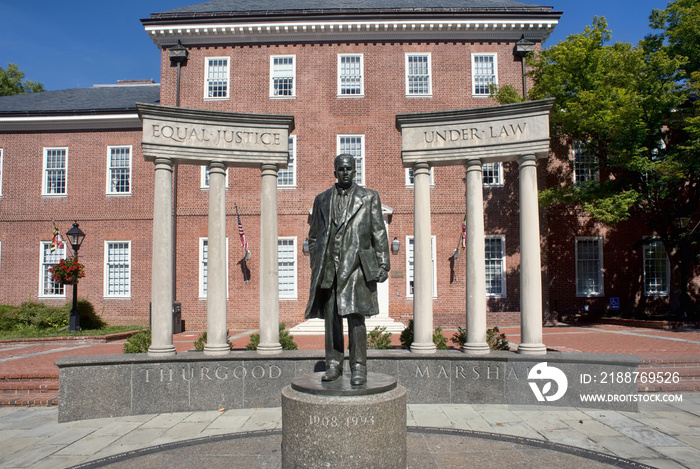 Thurgood Marshall Statue.