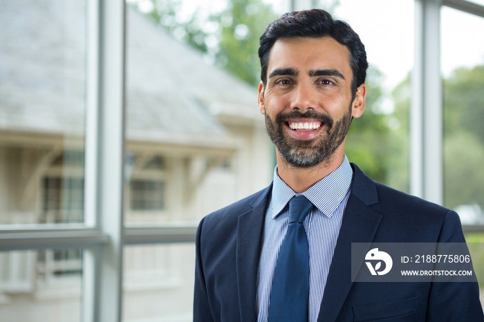 Portrait of businessman smiling