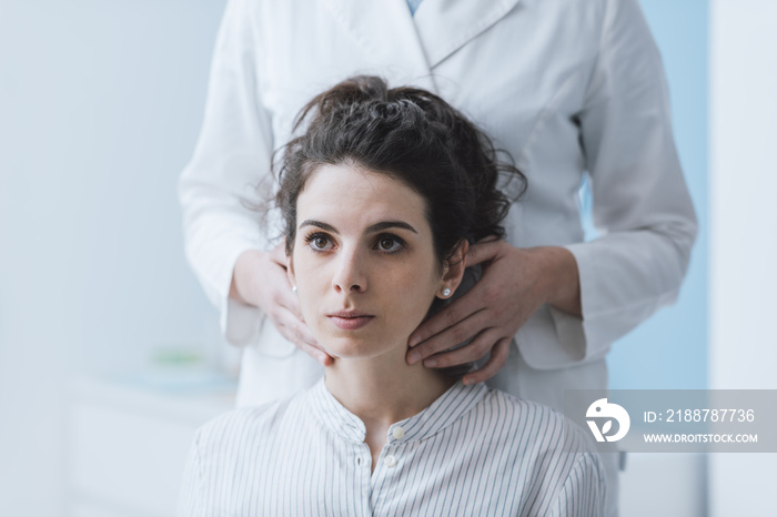 Doctor visiting a patient at the hospital