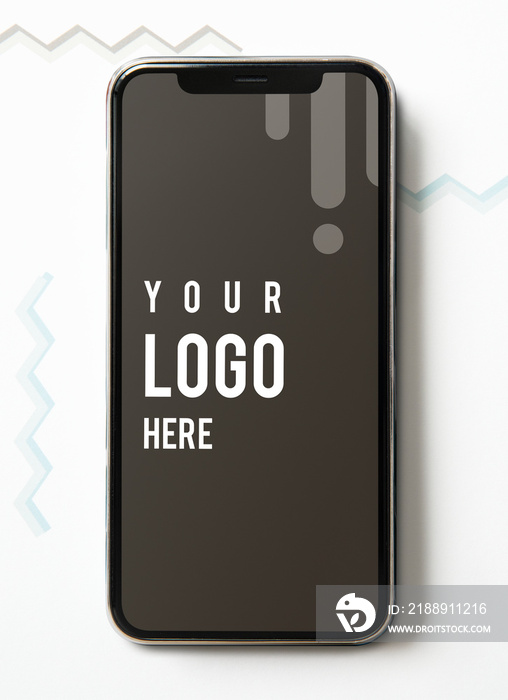 Premium mobile phone screen mockup template