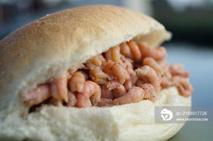 Krabben Brötchen in Norddeutschland