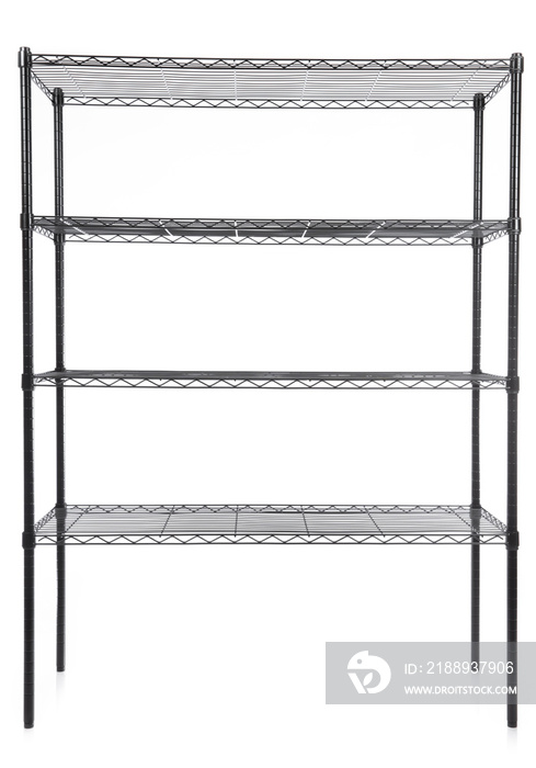 Steel rack isolated on a white background