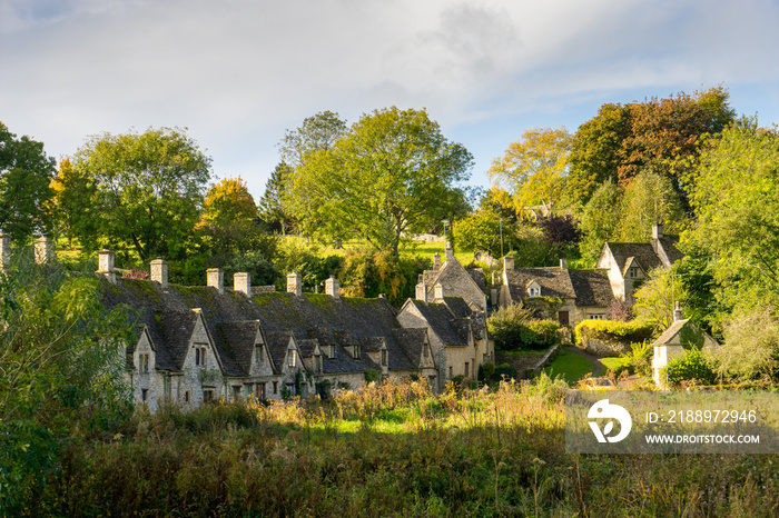 the village of Bibury, Cotswolds, Arlington Row England