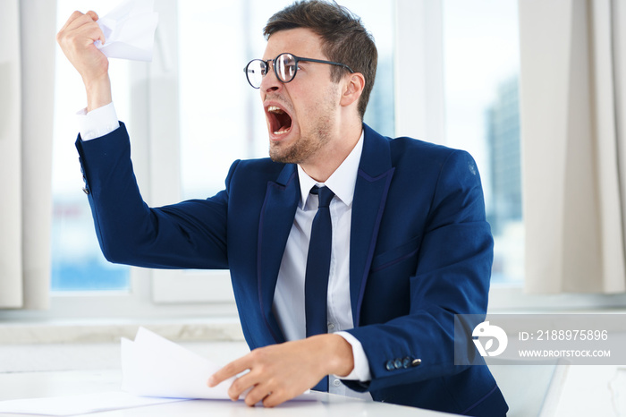 businessman working in office