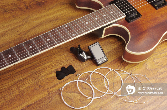 Electric guitar and guitar accessories