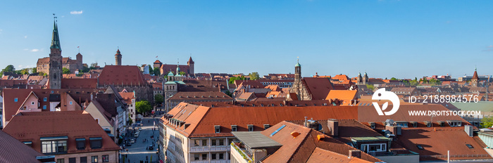 Panorama von Nürnberg im Zentrum