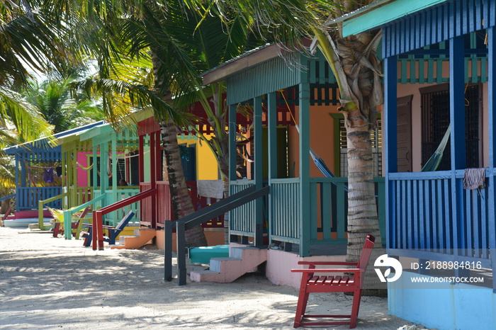 Bungalow Coloré Plage de Placencia Belize