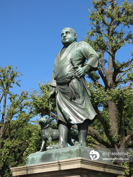 上野公園の西郷隆盛像　Statue of Takamori Saigo (Ueno Park)