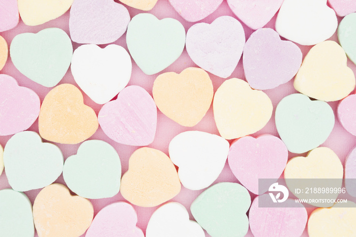 Old fashion candy heart background