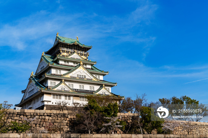 [大阪府]春の大阪城天守閣