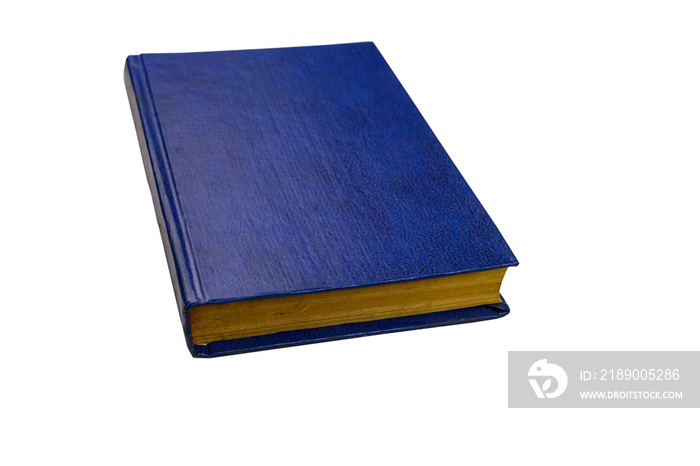 Blue book isolated on a white background