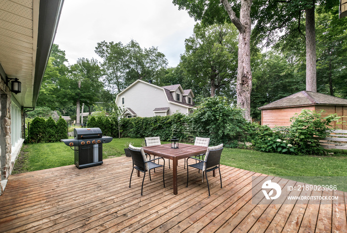 Real estate photography - Beautiful modern fully renovated house with backyard and deck in Montreal