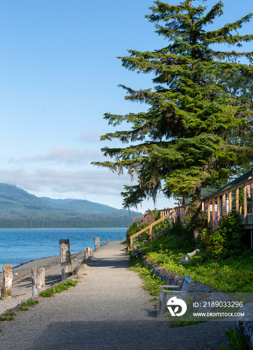 Walkway on Icy Strait Point, Alaska 