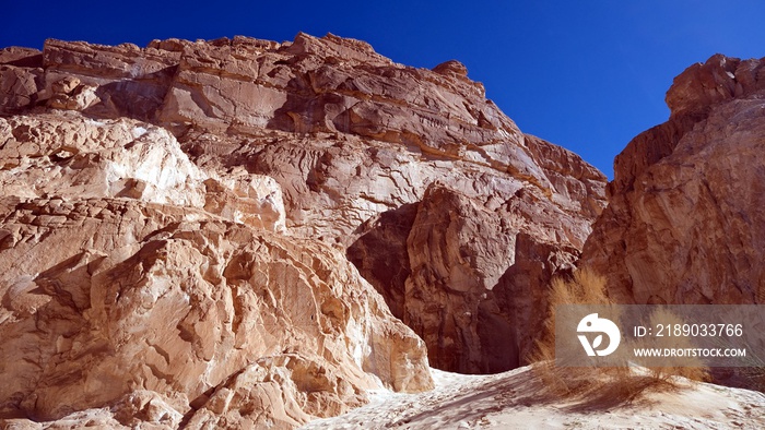 color canyon and white canyon from Sinai desert and mountains 