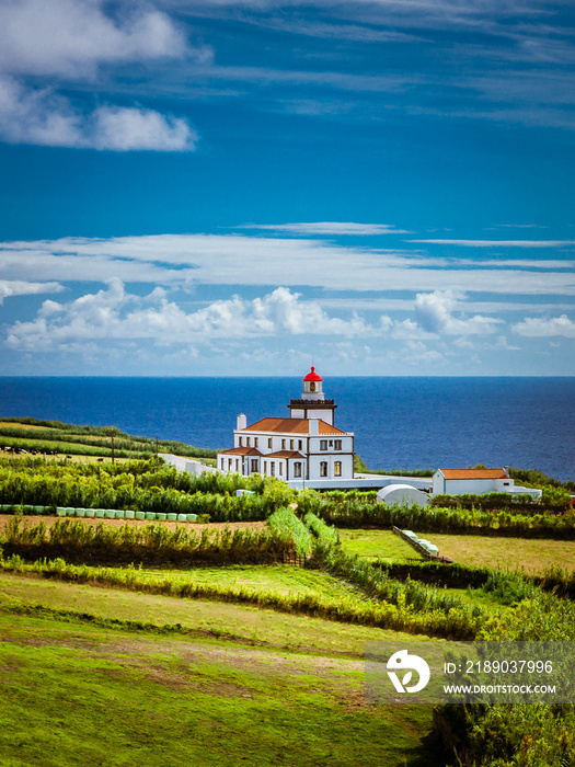 葡萄牙亚速尔群岛圣米格尔岛Farol da Ponta da Ferraria灯塔美景