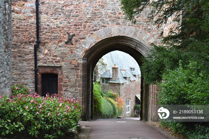 Dunster is a former motte and bailey castle now a country house in a Somerset village in England. It