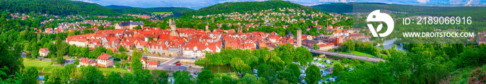 Stadtansicht von Hann.-Münden an der Weser, Niedersachen