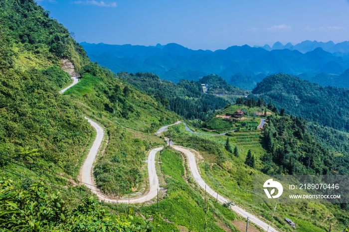 Lanscape view of Ha Giang province, Vietnam