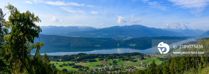 lake millstätter see, carinthia, austria,