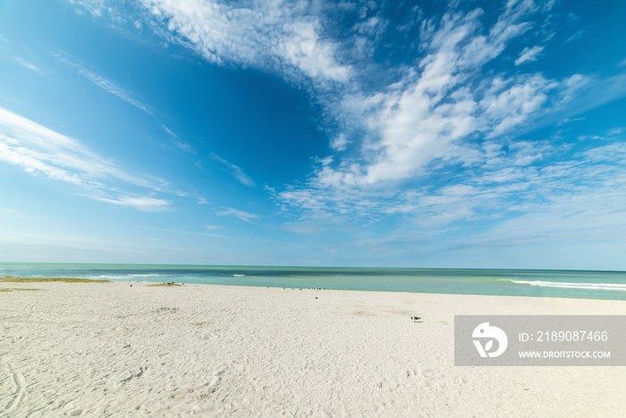 White sand and turquoise sea in Venice Beach