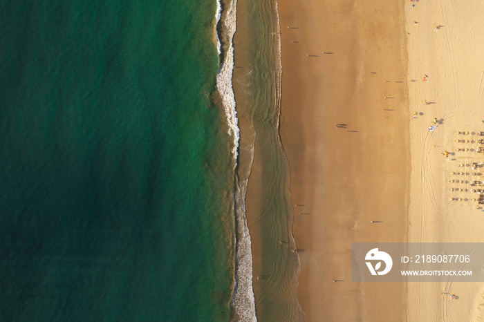 Sandy beach and turquoise sea