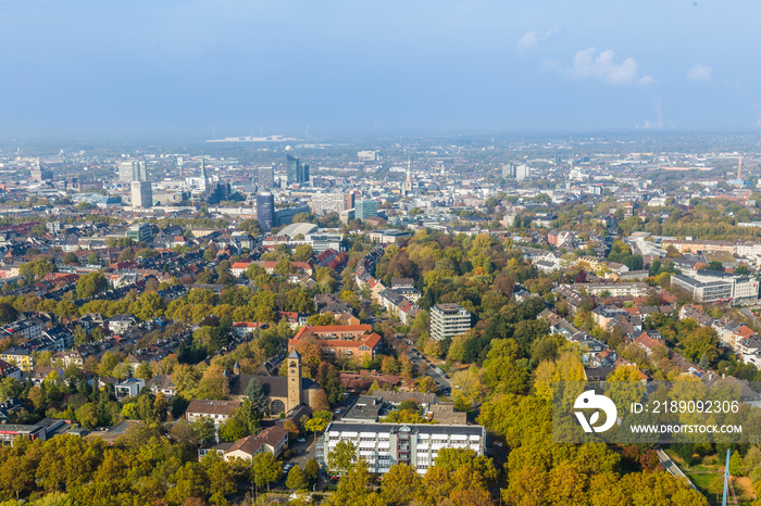 Aerial view of Dortmund, Germany