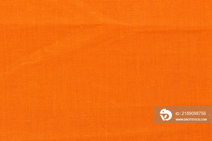 Orange fabric texture for background.