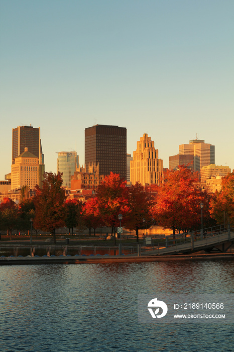 Montreal city in autumn