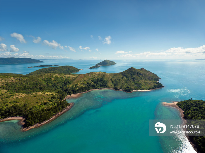 Aerial view of the Whitsunday Islands