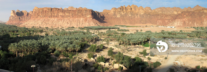 Remains of the ancient city of  Al- ´Ula near Madain Saleh in Saudi Arabia (KSA)