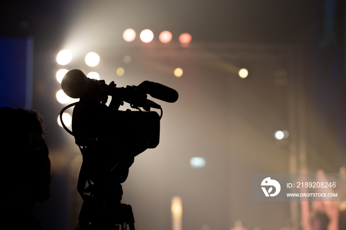 Video Production Camera social network live recording on Stage event which has interview session of 