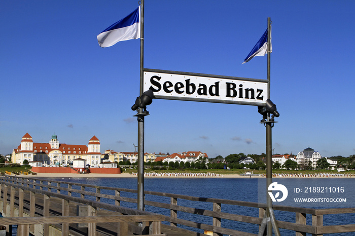 Baltic Seaside Resort in Binz at Ruegen, Baltic Sea, Germany