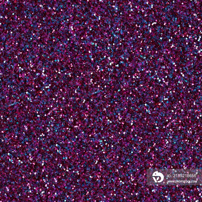 Elegant violet, purple glitter, sparkle confetti texture. Christmas abstract background, seamless pa