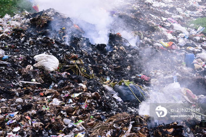 The garbage dump that was burned