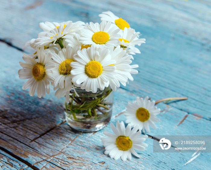 Alle Liebe, Glückwunsch, Danke: Strauß aus Margeriten in kleiner Vase :)