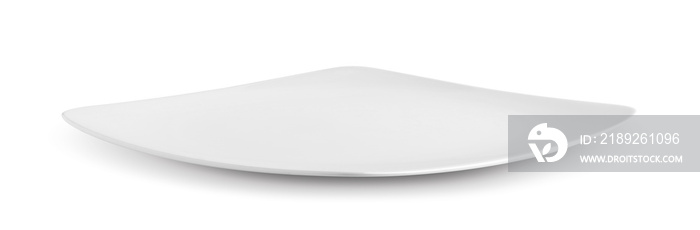 white plate on white background