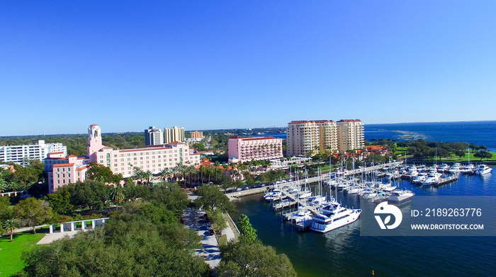 St Petersburg aerial view, Florida